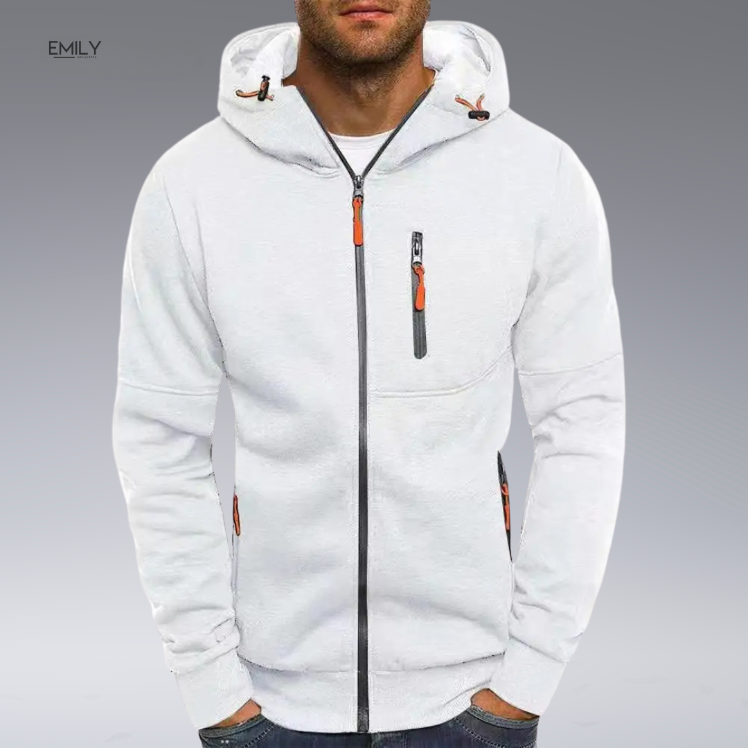 Adil™ Casual Zip-up Hoodie