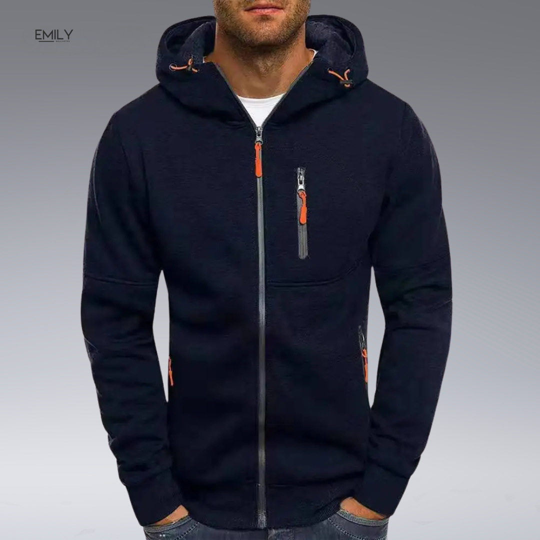 Adil™ Casual Zip-up Hoodie