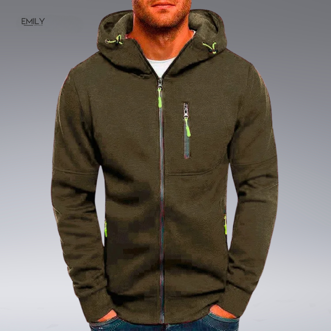 Adil™ Casual Zip-up Hoodie