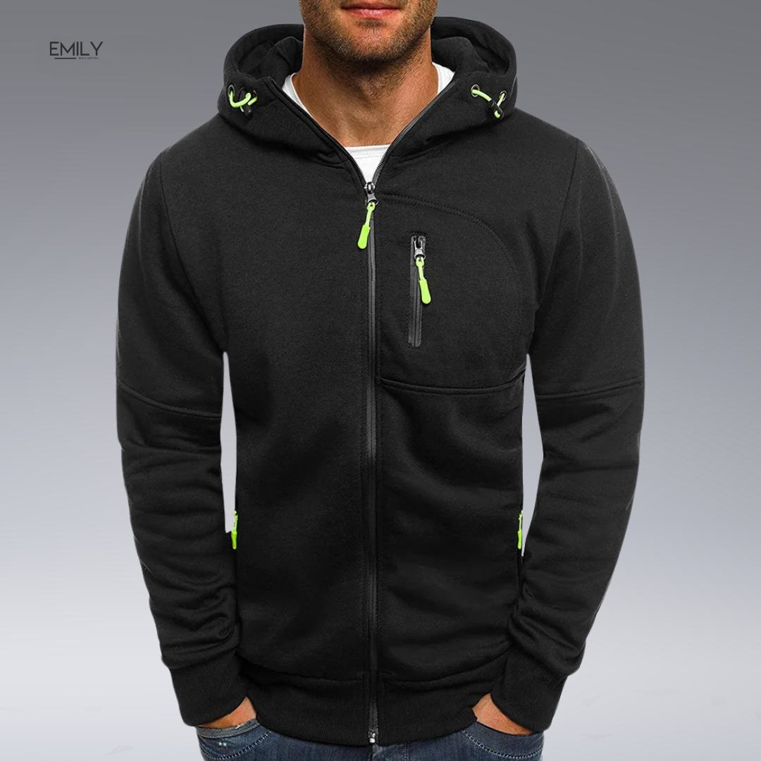 Adil™ Casual Zip-up Hoodie