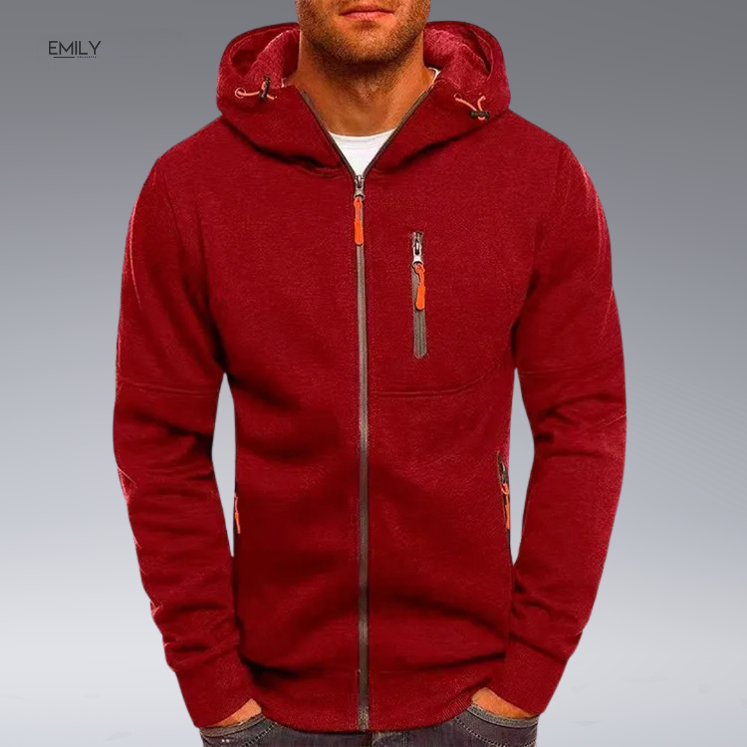 Adil™ Casual Zip-up Hoodie