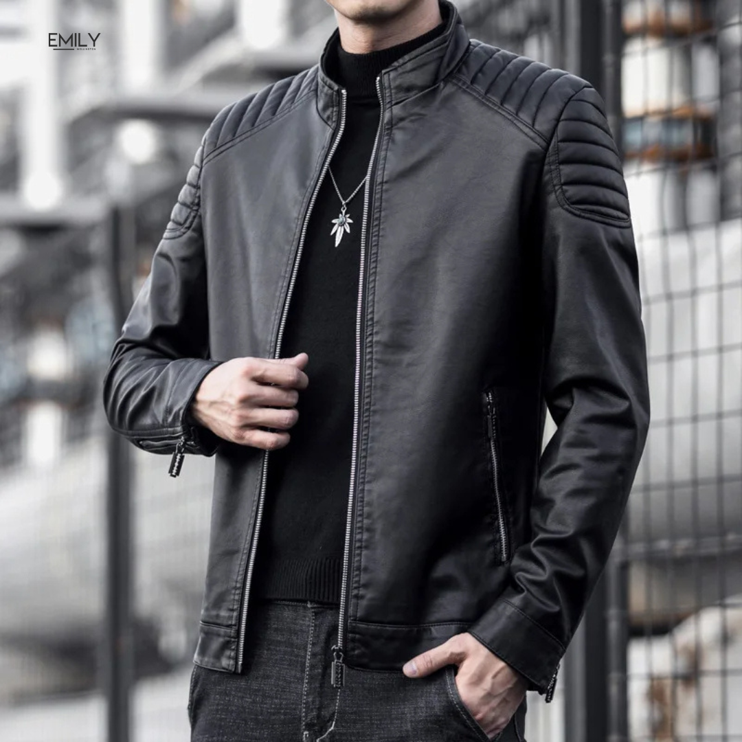 Liam™ Leather Men's Jacket – Emily Wellington